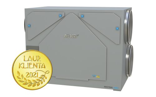 Centrala wentylacyjna Rekuperator SWNM Provent Mistral 2000 EC 2000m3/h wymiennik krzyżowy