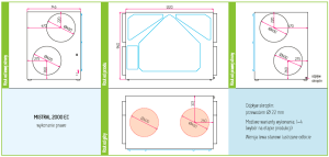 Centrala wentylacyjna Rekuperator SWNM Provent Mistral 2000 EC 2000m3/h wymiennik krzyżowy