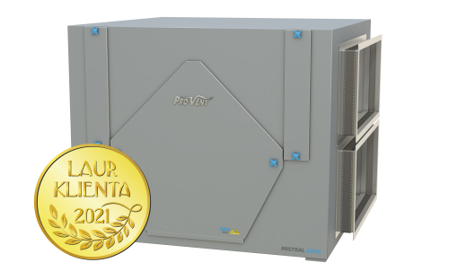 Centrala wentylacyjna Rekuperator SWNM Provent Mistral 4000 EC 4000m3/h wymiennik krzyżowy