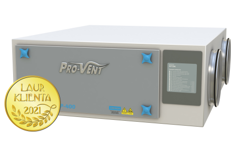 Centrala wentylacyjna Rekuperator Provent Mistral P 400 EC 400m3/h wymiennik krzyżowy wiszący