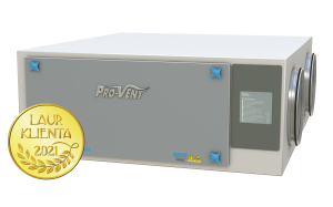 Centrala wentylacyjna Rekuperator Provent Mistral P 800 EC 800m3/h wymiennik krzyżowy wiszący 