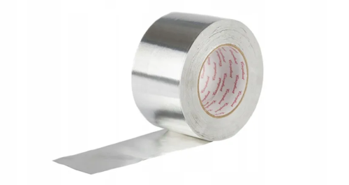 Taśma aluminiowa gładka Coroplast 930 szerokość 75mm długość 100mm samoprzylepna z klejem kauczukowym