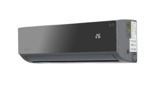 Klimatyzator ścienny Elis X 2,6kw R32 E26Xi E26Xo zestaw szary grafitowy przeznaczony do domu mieszkania i firm