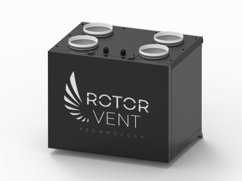 Centrala wentylacyjna rekuperator Leon LV/R/350m3/h/E Rotor vent z wymiennikiem obrotowym z króćcami do góry dowolny kolor z palety ral czyste powietrze