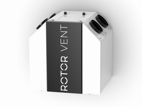 Centrala wentylacyjna rekuperator Leon LV/C/600m3/h/E Rotor vent z wymiennikiem przeciwprądowym z króćcami do góry dowolny kolor z palety ral czyste powietrze