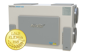 Centrala wentylacyjna Rekuperator Provent Mistral SMART 400 EC 400m3/h wymiennik entalpiczny stojący