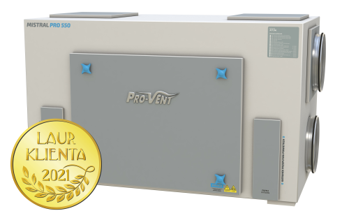 Centrala wentylacyjna Rekuperator Provent Mistral Pro 550 EC 550m3/h wymiennik entalpiczny stojący