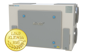 Centrala wentylacyjna Rekuperator Provent Mistral Pro 700 EC 700m3/h wymiennik entalpiczny stojący