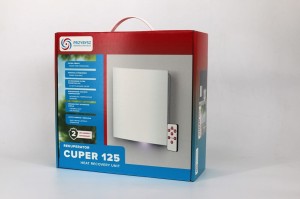 Opis Rekuperator Cuper 125 Biały ładny do wentylacji powietrza ceramiczny wymienik wydajny tani fi125 dobry rekuperacja sterowany pilotem