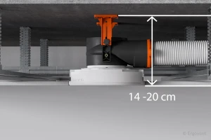 Skrzynka Ergovent  SLIMBOX 2x75 125 do anemostatów gipsowych ERGOVENTU Wysokość.webp