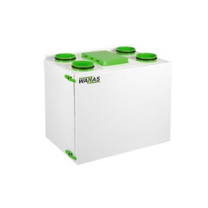 Rekuperator z wymiennikiem entalpicznym i sterownikiem V2 centrala wentylacyjna pionowy WANAS 350 H/2