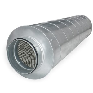 Tłumik akustyczny kołowy SIL Gr-50mm Ś-160mm D-900mm przeznaczony do rur spiro stalowy blacha ocynkowana