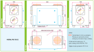 Centrala wentylacyjna Rekuperator Provent Mistral Pro 700 EC 700m3/h wymiennik przeciwprądowy