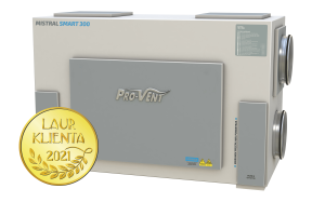 Centrala wentylacyjna Rekuperator Provent Mistral SMART 300 EC 300m3/h wymiennik przeciwprądowy